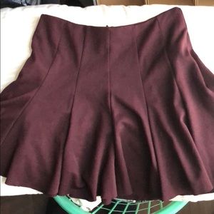 Burgundy Mini Skirt